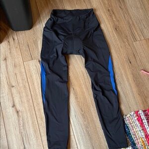 Baleaf Women's Black and Blue Thermal Cycling Tights